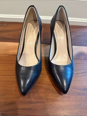 Cole Haan Grand.OS Black Pointed Leather Pump - Classic Women's Heel Like new